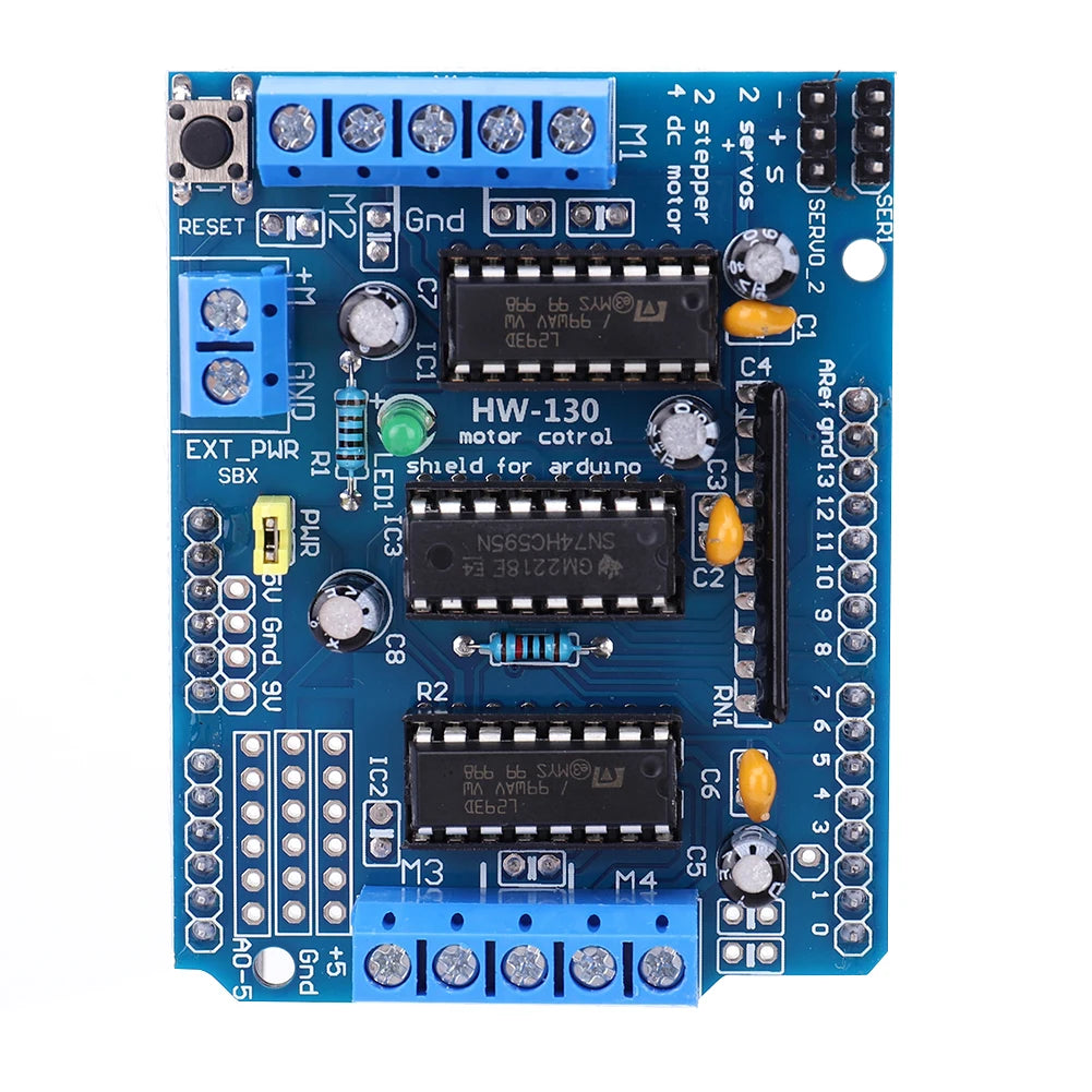 L293D Motor Drive Shield Expansion Module 4.5-36V 4CH Motor Drive Expansion Board for Arduino Raspberry Pi DIY Experiments