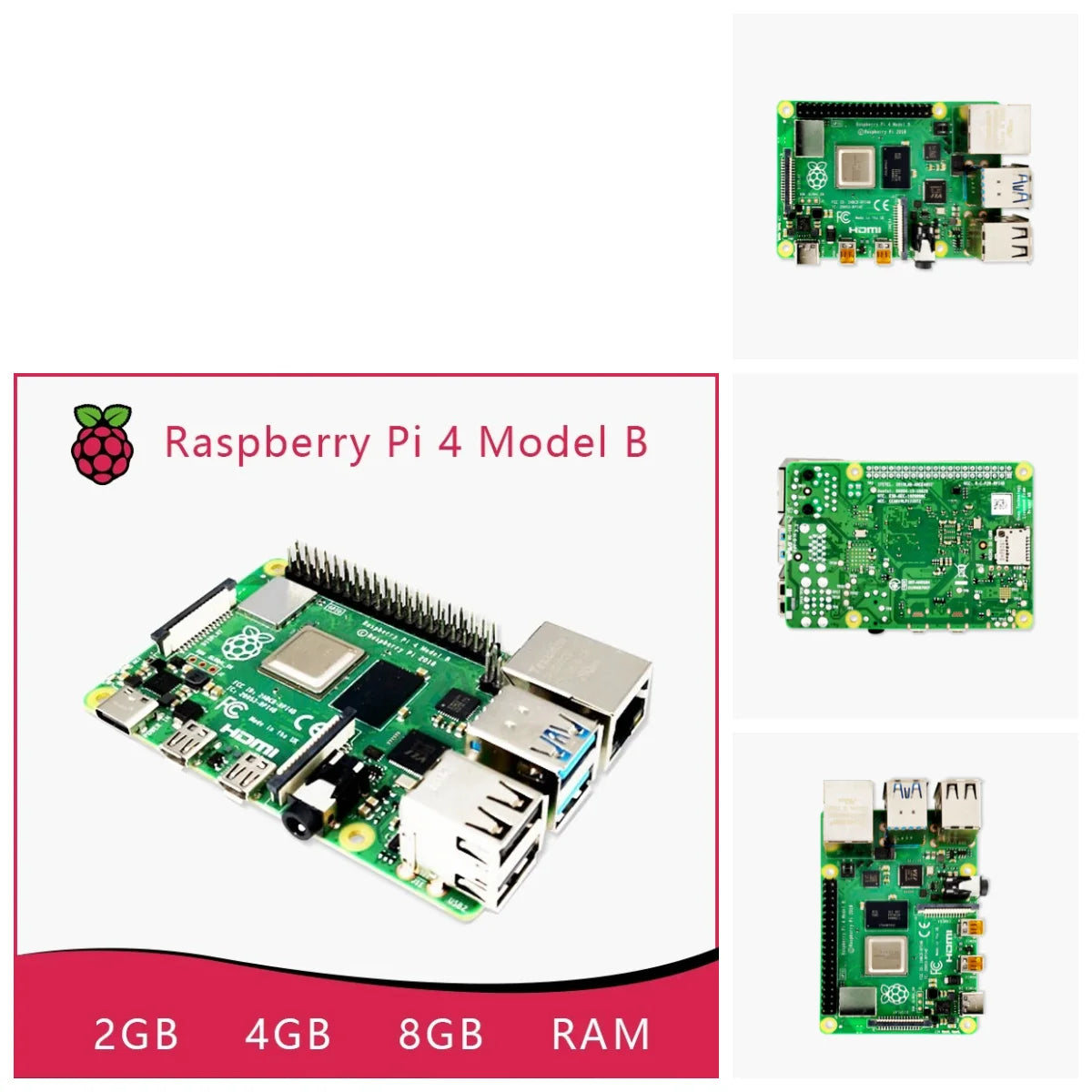 Raspberry Pi 4 Model B 2GB 4GB 8GB RAM Quad Core 1.5GHz Single Board Computer