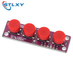 Stlxy Four Touch Switch Button Module Suitable for Single-chip Microcontroller ARM Raspberry-Pi Arduino Development
