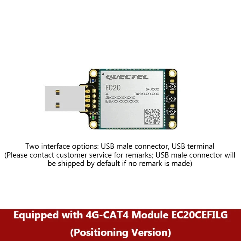Quectel EC25/EG25 Module Board 4G Internet Stick Dongle Raspberry Pi Industrial Computer Drive-free CAT4 Internet Card