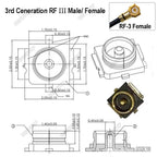 10PCS/LOT 4th Generation IPX-1/MHF4 Male Plug Antenna Base U.FL SMT PCB RF Coaxial WiFi Connector Antenna Board Terminal