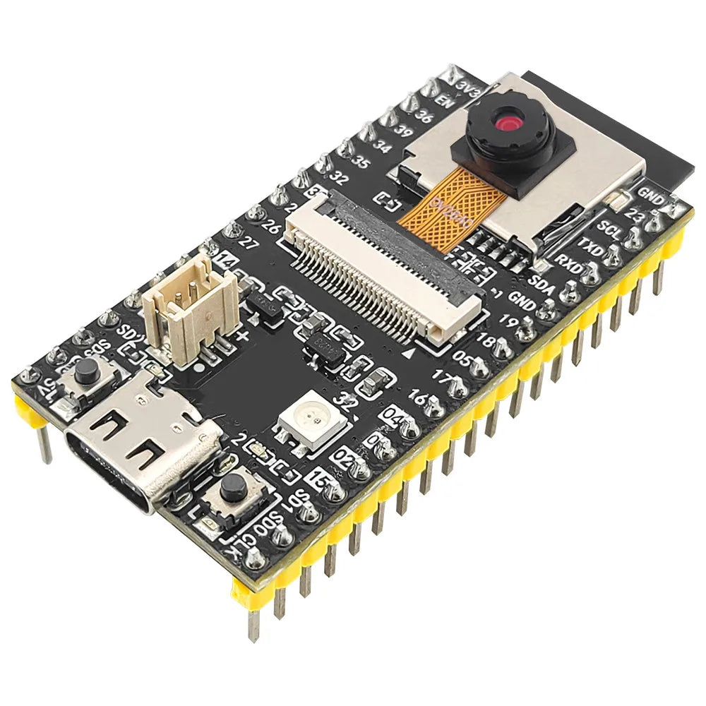 ESP32 CAM Development Board with OV2640 Camera Module TF Slot Battery Port ESP32-S Extend 2.4G Antenna 4MB Flash 8MB PSRAM