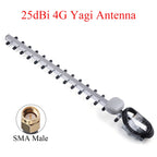 4G LTE 25dBi Antenna 791-2690MHz Outdoor Wireless Yagi Antenna SMA Male for Home/Office WiFi Network Device With Extension Wire