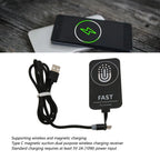Protable Thin Wireless Charging Receiver Type C Magnetic Suction Dual Purpose Wireless Charging Receiver Wireless Charging Patch