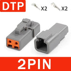 Deutsch DT/DTM/DTP/DTF Multi-Pin Waterproof Connector | 22-14AWG Sealed Plug for Heavy Duty Truck & Bus Electrical Systems