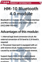 HM-10 BLE 4.0 (Bluetooth Low Energy) UART Transparent Wireless Module-Bi-Directional 3.3V/5V Logic Level Shifter for Arduino