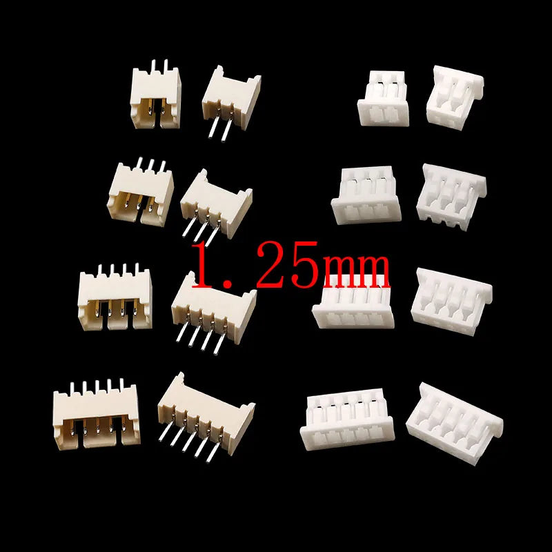 1Box JST 1.25 PH 2.0mm /SYP/SM/XH 2.54mm / VH 3.96mm Pitch Male Female Terminals Kit Plug Plastic Housing Header Crimp Connector