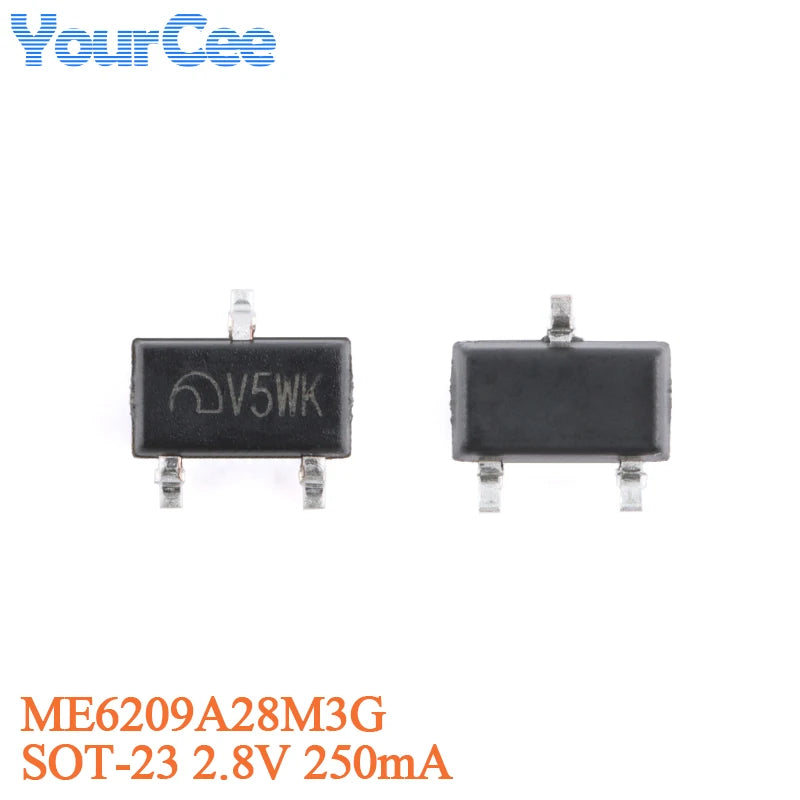 50Pcs ME6209A ME6209A30PG ME6209A40PG ME6209A45PG ME6209A50PG SOT-89-3 3V 4V 4.5V 5V 250mA Low Power LDO Chip Linear Regulator