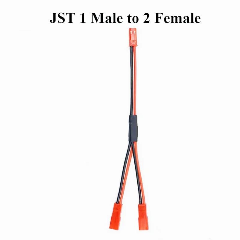 JST Plug Splitter,JST Male Female Cable,JST Y Parallel Adapter Splitter Harness For Traxxas TRX-4 1/10 RC Car Crawler ESC