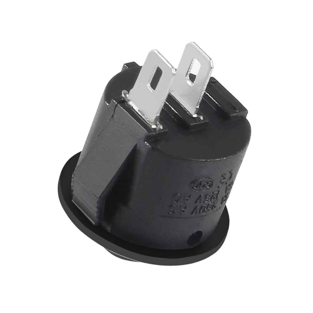 5/10PCS ON/Off Round Rocker Switches SPST 20mm Mini 12 Volt DC Mini Circle Toggle Switch 12V for Car Automotive RV 2 Pin