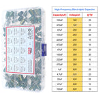 16V 25V 35V 50V 0.1uF to 2200uF DIP SMD Aluminum Electrolytic Capacitors Assortment Kit Set