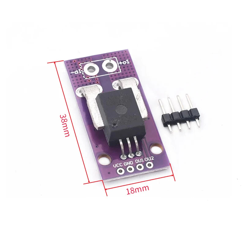 50A -200A Hall Current Sensor Module Linear Analog AC DC 3.3V-5V ACS758 ACS758LCB-050B 100B-PFF-T For Arduino RC Model Connector