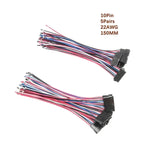 5/10 Pairs JST SM 2.54mm Pin Connector Set Male to Female Electrical Cable Wire Connector for DIY Projects 2P to 9P