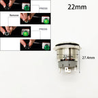 Mini Push Button Switch 12/16/19/22/25/30mm Electric Waterproof Power 12v Led Light Momentary Short Pressure Latching Fix On Off