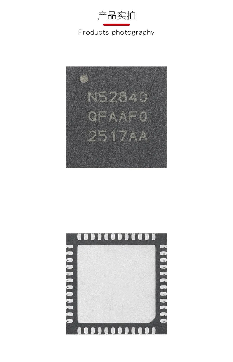 Original NRF52840-QFAA-F-R7 QFN-48 Bluetooth 5.2 BLE Low Energy Wireless MCU Microcontroller