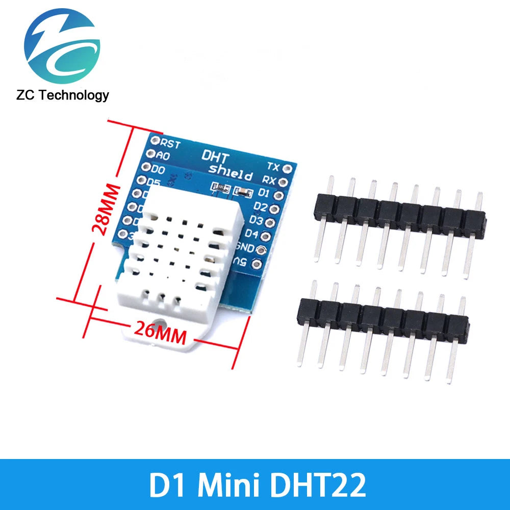D1 Mini ESP8266 ESP-12F CH340G V2 USB For WeMos Data Logger WIFI Development Board V3.0 NodeMCU Lua DHT22 AM2302 WS2812 RGB