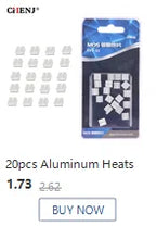 Extruded Aluminum Heatsink For High Power LED IC Chip Cooler Radiator Heat Sink Drop Ship 100*25*10mm
