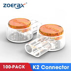 ZoeRax 100PCS K1 K2 K3 Connector Wire Splice Connector RJ45 RJ11 Wiring Ethernet Telephone Cable Cord UY2 Network Cable Terminal