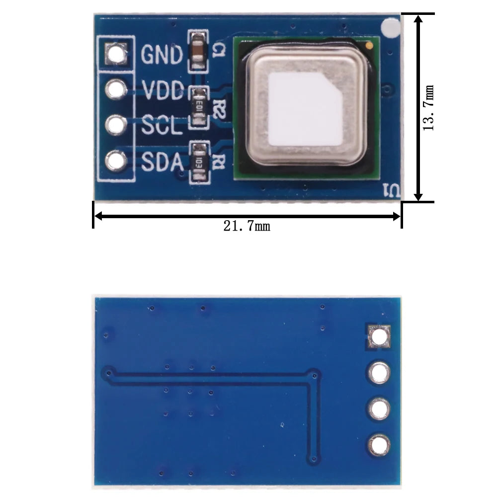 /SCD40 SCD41 Gas Sensor Module Detects CO2 CO2 Temperature and Humidity Two In One I2C Communication Purple with Pin Array