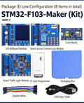 Snvi STM32F103C8T6 Development Board Kit DIY Open Source STM32 Maker Kit with ST-Link Sensor Modules for Embedded Learning IoT