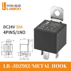 LANBOO 30A High Current Car/Auto Relay 12V 24V 30A with 4PIN/5PIN Applications Include Lighting Control and Horn Control.