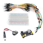 MB102 Breadboard Power Module 3.3V/5V MB-102 830 Points Prototype Bread Board for Arduino Kit 10/20/30cm Dupont Wire 65pcs Cable