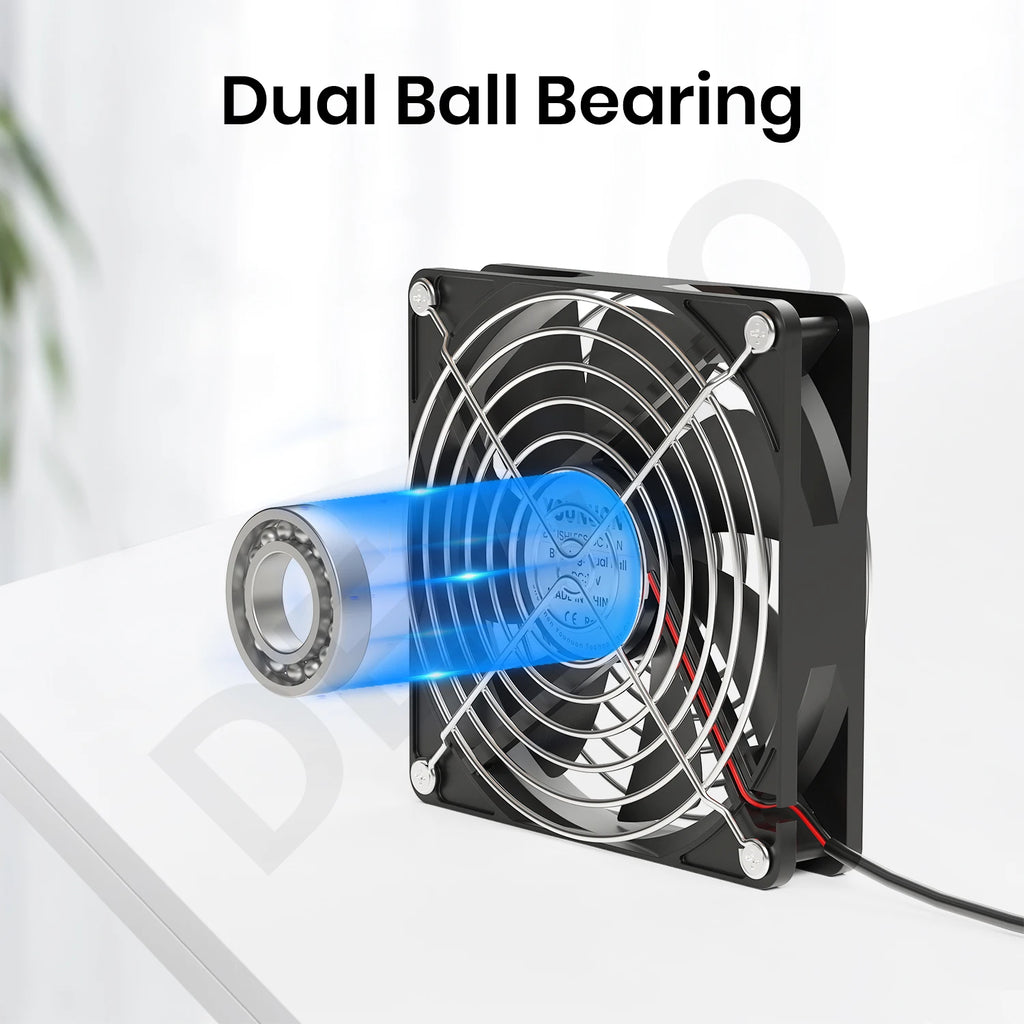 12cm High Speed Large Air Volume 100V 220V Btc Mining Machine Workstation Cabinet 120MM Violent Server Cooling System Fan Kit