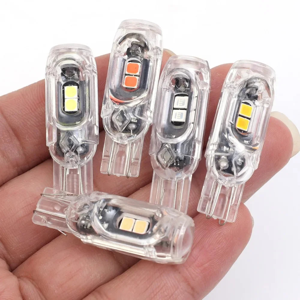 T10 Car Strobe Light 3030 5SMD High Brightness Motorcycle LED Flashing License Plate Light 5W5 Infinite Decoding Clearance Lamp