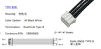 PHR-4 Wire harness, JST PH 2.00mm Pitch OTS Cable, 4P, With High Temperature Rated Wires, Off the Shelf, 10Pieces per BAG