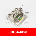 Ground Row Copper Bar Connection Terminal JDG-A Distribution Box Double-layer Terminal Block Copper galvanizing large current