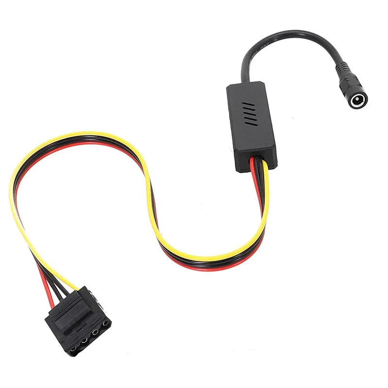 Adapter DC 5525 to Sata Molex Hard Drive Cable Plug to 2 3 4 IDE 1x2x3x4xSATA Wire Line 12V to Big 4PIN Connection Connector