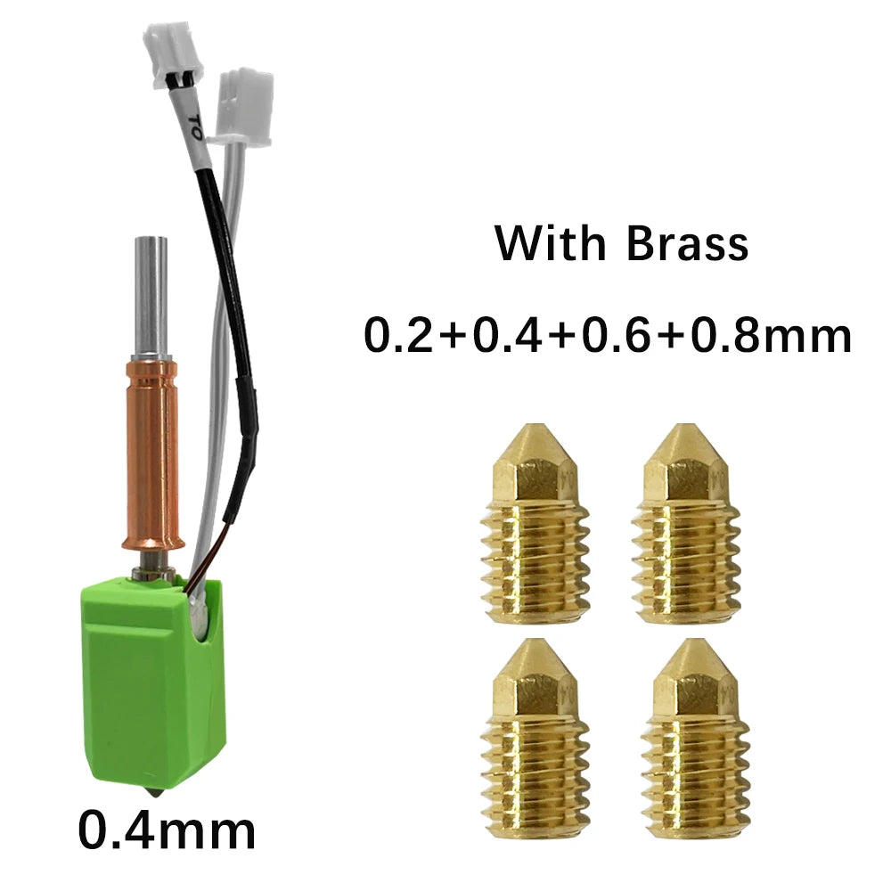 New Upgraded Hotend kit For Anycubic Kobra 3 Bi metal Heatbreak 24V 60W Ceramic Hot End Thermistor Nozzle For Kobra 3 Combo