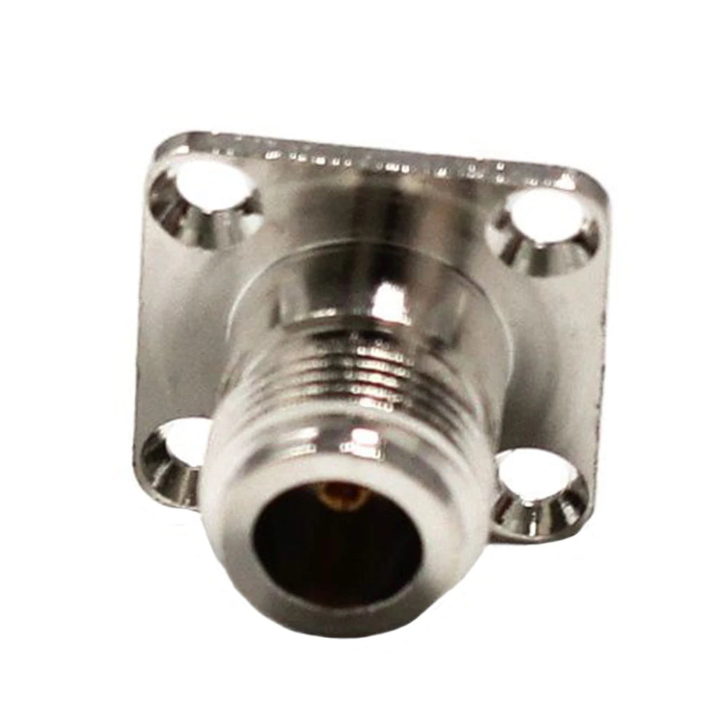 1pc N Type Female Jack RF Coaxial Connector 4-hole Panel Mount Chassis with Solder Cup Welding Terminal