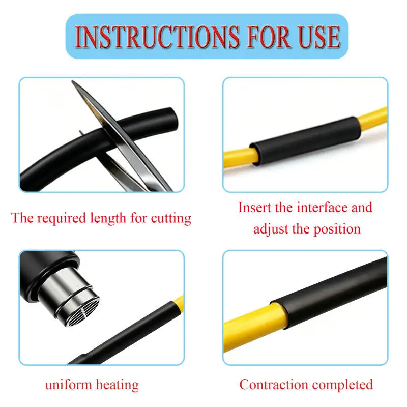 3/1 Meter 4/1 Heat Shrink Tube Thicken With Glue Dual Wall Tubing Diameter 4mm/6mm/8mm/12mm/16mm/20mm/24mm/32mm