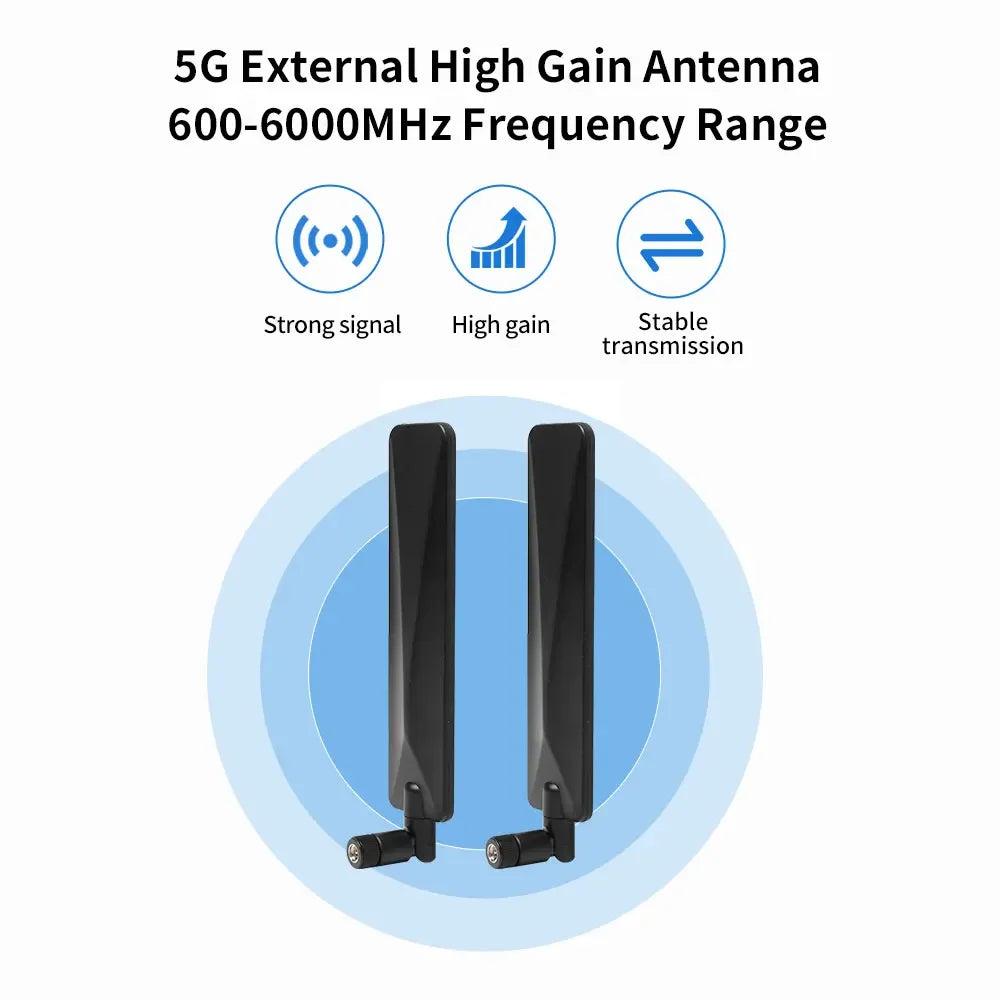 4G LTE 5G Antenna 22dbi 600-6000MHz SMA Male for Wireless Network Card Wifi Router