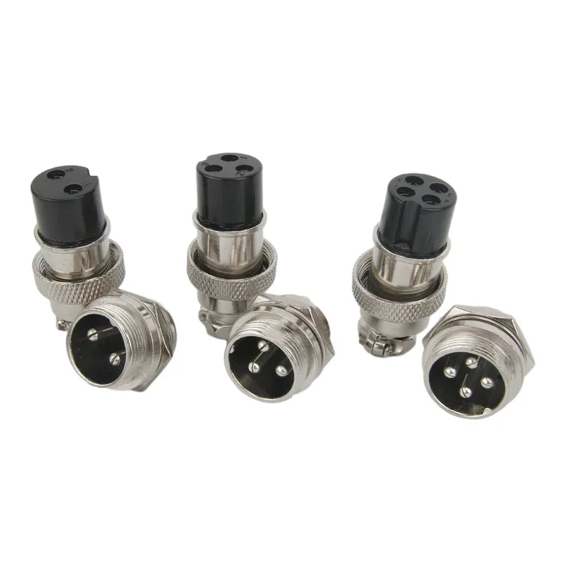 GX12 GX16 GX20 2/3/4/5/6/7/8/9/10 Pin Male Female Butting Wire Cable Circular Aviation Socket Plug Panel Connector Dropshipping