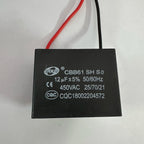 CBB61 Motor Start Capacitor 450V AC Fan Condenser1/1.2/1.5/1.8/2/2.5/3/4/5/6/8/10UF