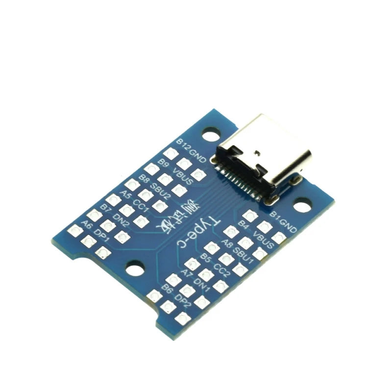 1-10pcs Type-C Breakout Board USB Interface USB Test Charging Board Type-C USB 3.1 Test PCB Board Adapter Connector