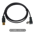 M12 to USB Cable Connector 4Pin 5 Pin A/D/B Code to USB Scanner Cable Industrial Camera USB to M12 Male Female Extension Line