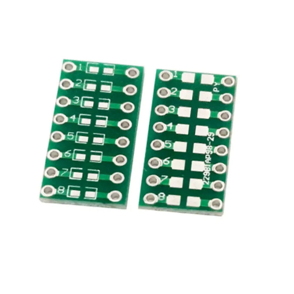 10Pcs SMT DIP Adapter Converter 0805 0603 0402 Capacitor Resistor LED Pinboard FR4 PCB Board 2.54mm Pitch SMD SMT Turn To DIP