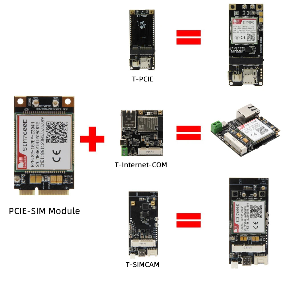 TTGO T-PCIE Development Board SIM7000 2G NB-IOT ESP32 WIFI Bluetooth 4G Wireless Module for 4G Applications SIM7000G