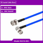 RG316 Cable BNC Male to BNC Male Plug Connector RF Coaxial 50Ohm Low Loss Jumper Pigtail 3G/4G/5G/LTE Antenna Extension Cable