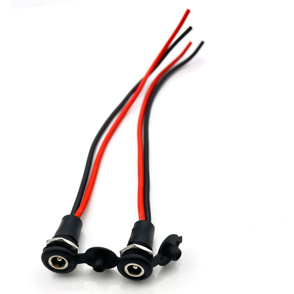 1/2/3pcs/lot DC 5.5*2.1mm/5.5*2.5mm Socket DC Power Supply Jack Socket Plug Female Panel Mount Connector 5.5mm 2.1mm Adapter