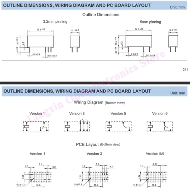 10Pcs/lot Power Relay HF118F-005-1ZS1T HF118F-012-1ZS1T HF118F-024-1ZS1T 5Pin 10A Power Relays 5V 12V 24V DC