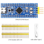 STM32H503CBT6 STM32F103C8T6 ARM STM32 Minimum System Development Board English Tutorial README Explanation