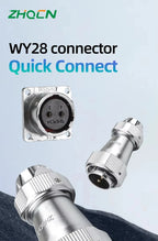 ZHQCN WY/HY28 TE+Z M28 Male And Female Docking Aviator Aviation Plug Socket Connectors 2 Pin For Machines And Equipment