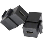 USB C Keystone Jack Inserts Adapter USB 3.1 Type-C Female to Female Insert Socket Coupler Connector for Wall Plate Outlet Panel