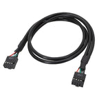 Computer Motherboard Front Usb 9pin 2.0 Extension Cable 9-Pin Female To Female Extension Cable 30/50/70cm