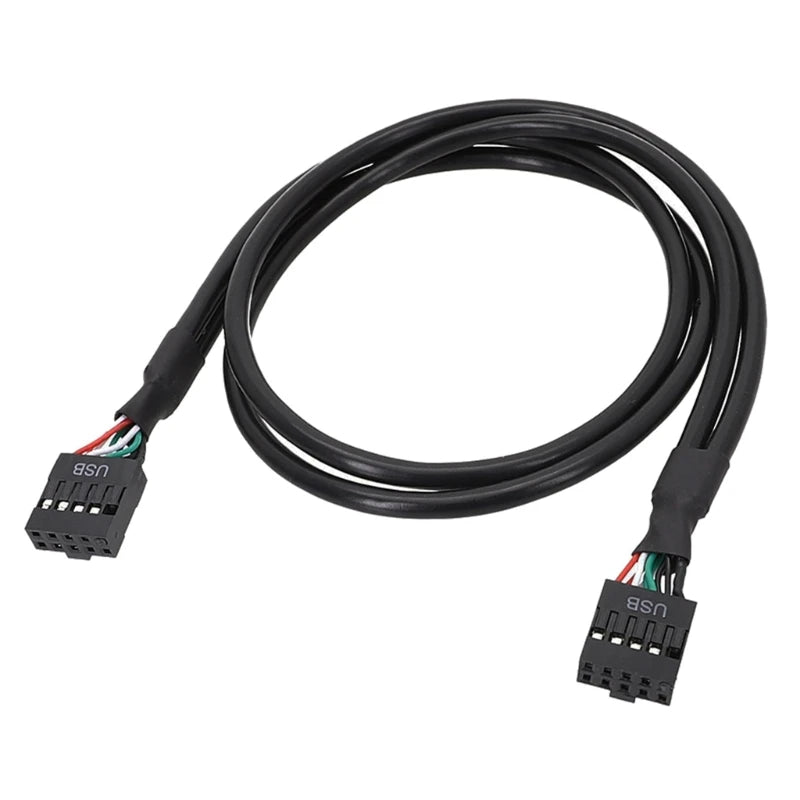 Computer Motherboard Front Usb 9pin 2.0 Extension Cable 9-Pin Female To Female Extension Cable 30/50/70cm