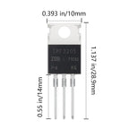 AUKENIEN Mosfet Transistor Kit 12Values 60PCS IRFZ44N IRF510N-IRF540N IRF640N IRF740 IRF820 IRF830 IRF840 IRF3205 IRF9540N TO222